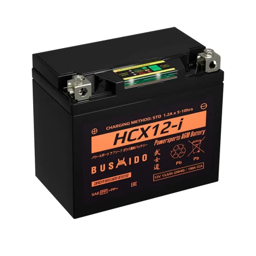 Мото BUSHIDO HCX12-i (YTX12-BS, 13,5Ah) пр