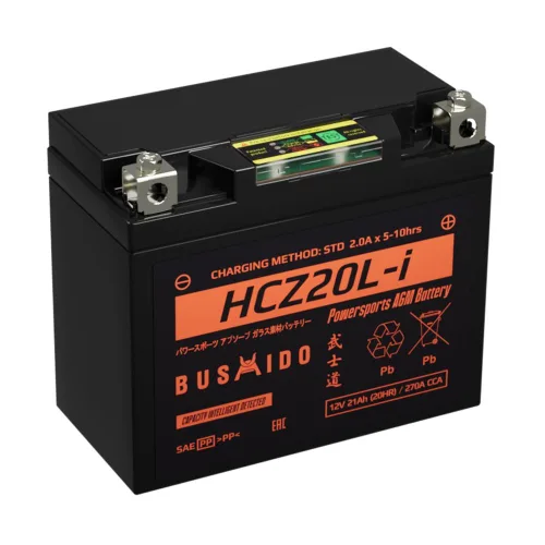 Мото BUSHIDO HCZ20L-i (YT20-4L, 21Ah) обр