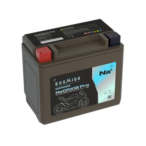 Мото BUSHIDO NaCRX12 pro (YTX12-BS, 10,5Ah) пр